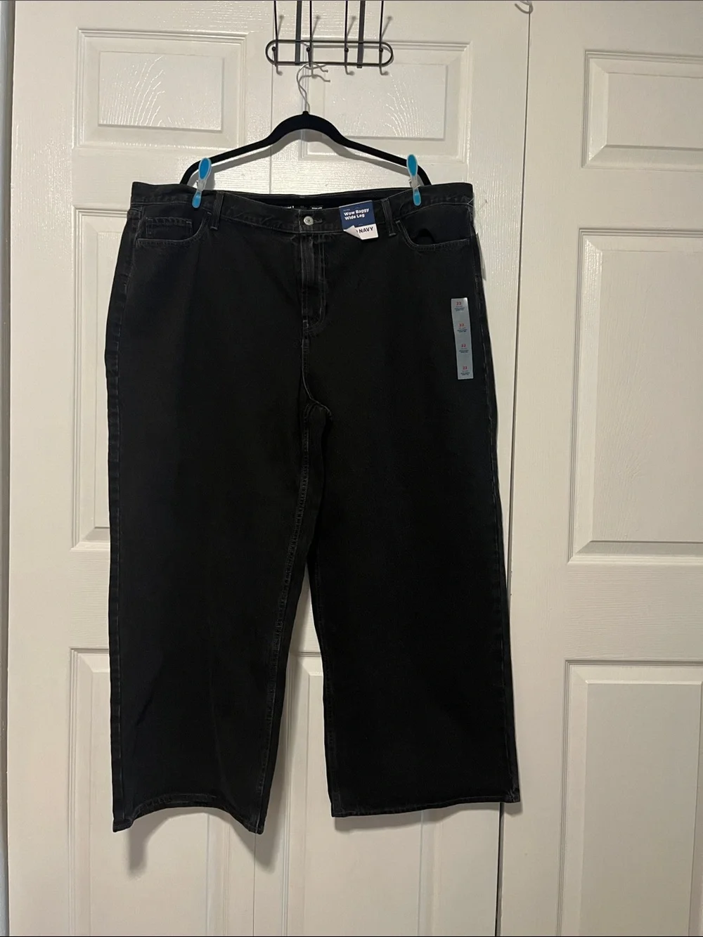 NWT Old Navy Women's Wow Baggy Wide Leg Black Jeans